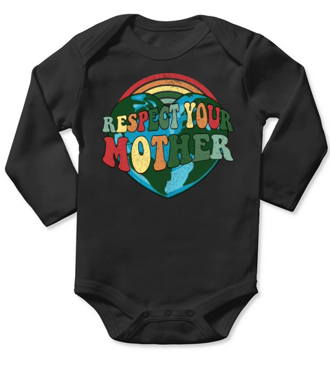 World Earth Day Celebration - Vintage Earth Day Long Sleeve Baby One-Piece