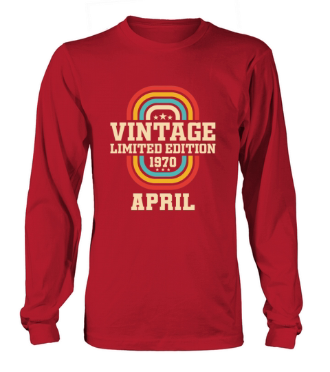 53rd birthday April vintage 1970 vintage Long sleeved Unisex