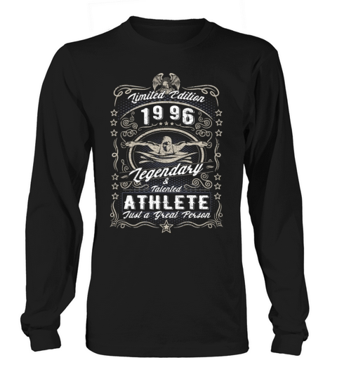 Vintage 1996 Swimmer Birthday Gift Sport Hobby Long sleeved Unisex