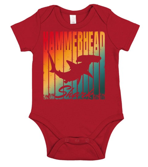 HAMMERHEAD SHARK VINTAGE Short Sleeve Baby One-Piece