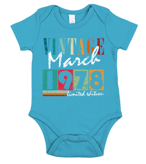 March 1978 Legend Retro Short Sleeve Baby One-Piece