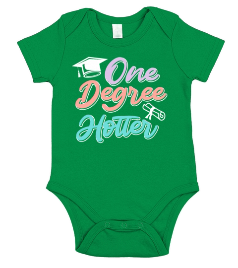 One degree hotter diploma bachelors masters degree Short Sleeve Baby One-Piece