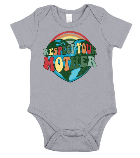 World Earth Day Celebration - Vintage Earth Day Short Sleeve Baby One-Piece