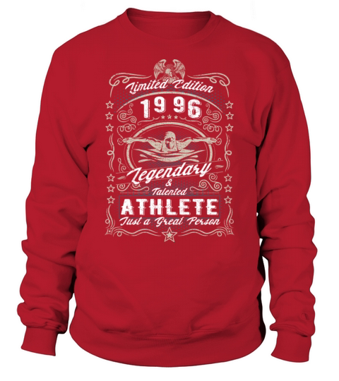 Vintage 1996 Swimmer Birthday Gift Sport Hobby Sweatshirt Unisex