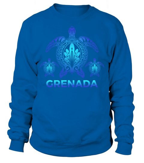 Vintage Grenada Ocean Blue Sea Turtle Souvenirs Sweatshirt Unisex