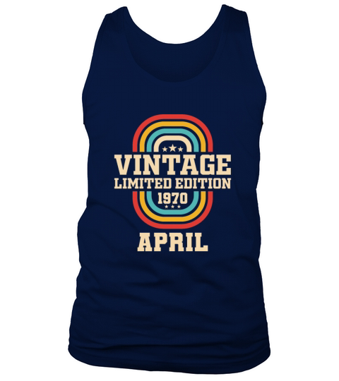 53rd birthday April vintage 1970 vintage Tank Top Unisex