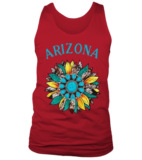 arizona turquoise sunflower Tank Top Unisex