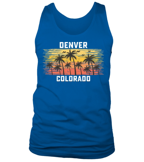 Denver Colorado Summer Retro VIntage Vacation Tank Top Unisex