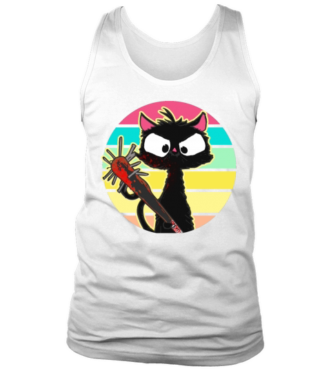 Halloween Retro Cat Vintage Cat Tank Top Unisex