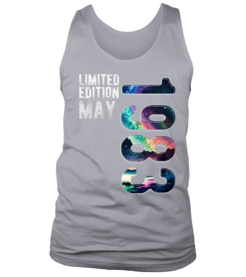 Limited Edition 1983 May Birthday Polar Lights Tank Top Unisex