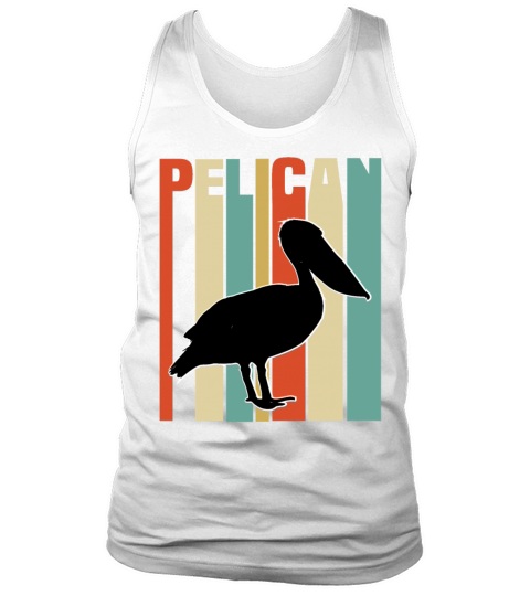 Pelican Brown Black Bird Retro Vintage Pelicans Tank Top Unisex