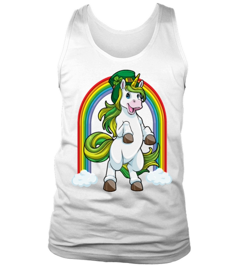 Unicorn Leprechaun Lepricorn Funny St Patricks Day Tank Top Unisex