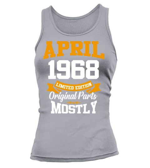 April 1968 Vintage Birthday Present Tank top Woman