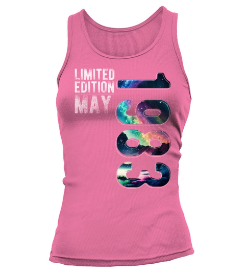 Limited Edition 1983 May Birthday Polar Lights Tank top Woman