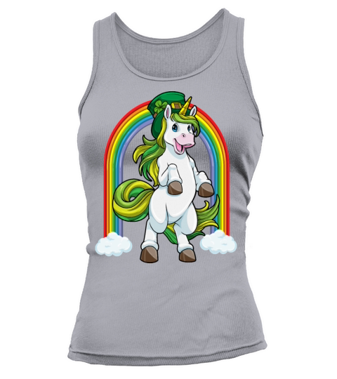 Unicorn Leprechaun Lepricorn Funny St Patricks Day Tank top Woman
