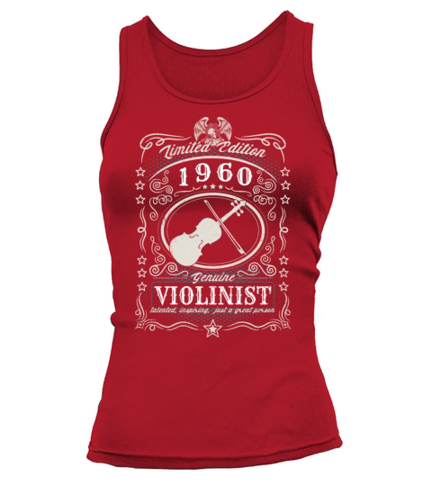 Vintage 1960 Violinist Birthday Gift Violin Player Tank top Woman