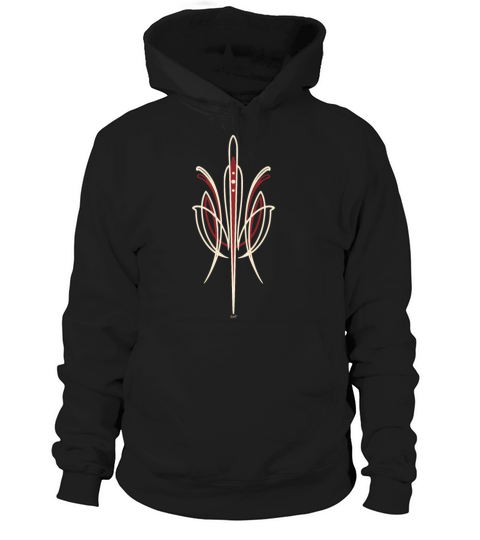 Pinstriping 50S Vintage Retro Hoodie Unisex