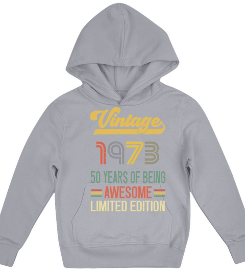 50 Year Old Gifts Vintage 1972 Limited Edition Kids Hoodie