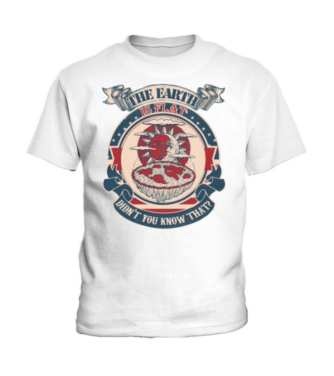 The earth is flat didnt you know that vintage Kids T-Shirt