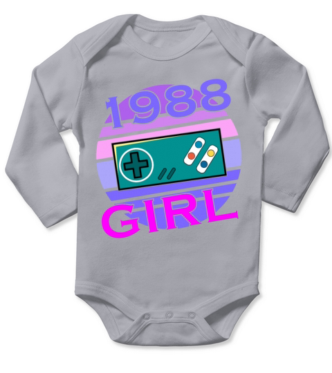 Level 35 Unlocked Awesome since 1988 Funny Gamer Long Sleeve Baby One-Piece
