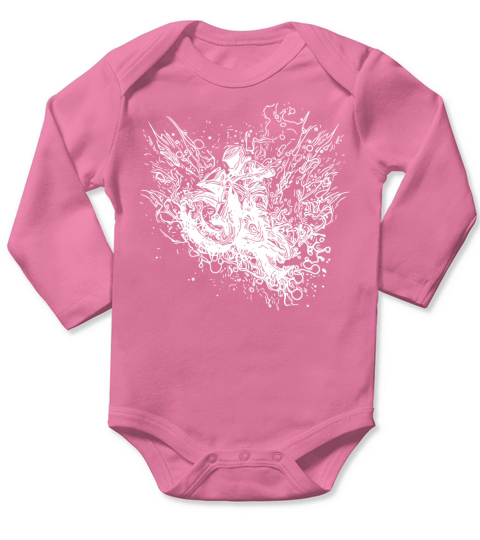 Off-road Motorcycling Motorbike Splash Style Long Sleeve Baby One-Piece