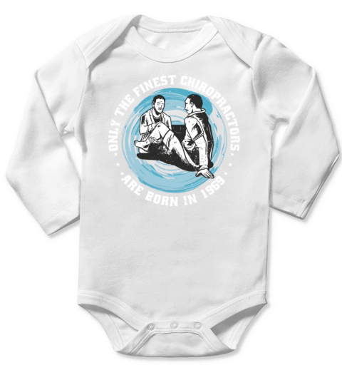 Physiotherapy born in 1969 Vintage Birthday Long Sleeve Baby One-Piece