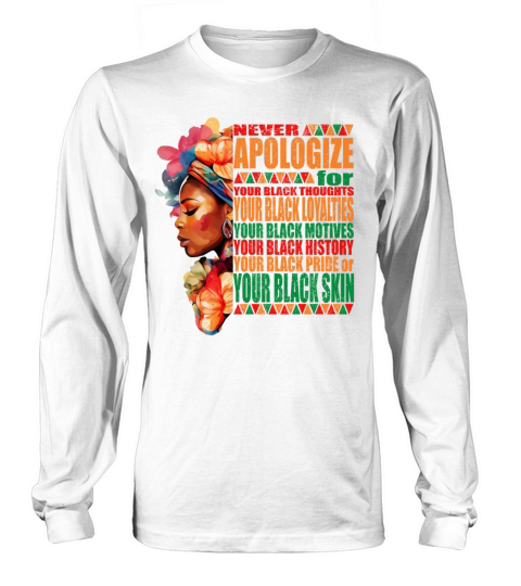 Black Color Pride Black History Month Long sleeved Unisex