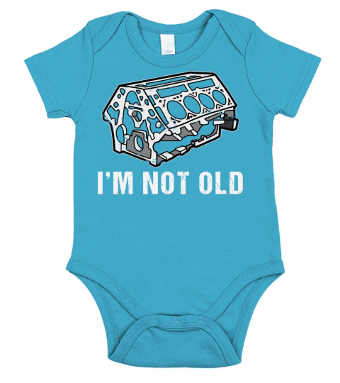 Vintage Car Engine Im Not Old Short Sleeve Baby One-Piece