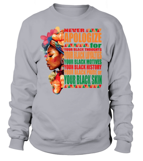 Black Color Pride Black History Month Sweatshirt Unisex