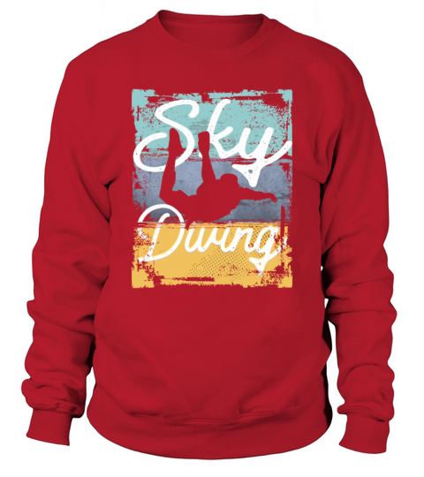 Vintage Freefall Thrill Skydiving Sweatshirt Unisex