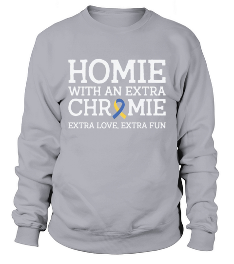 World Down Syndrome Day Homie Awareness Ribbon Sweatshirt Unisex