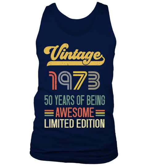 50 Year Old Gifts Vintage 1972 Limited Edition Tank Top Unisex