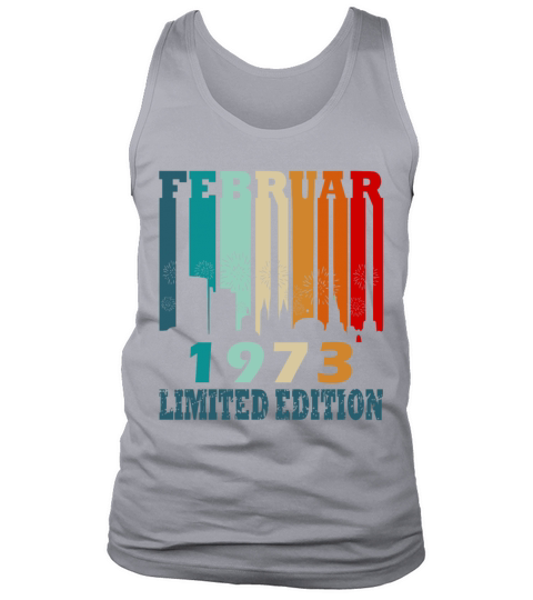 February 1973 vintage anniversary retro gift Tank Top Unisex
