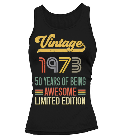 50 Year Old Gifts Vintage 1972 Limited Edition Tank top Woman