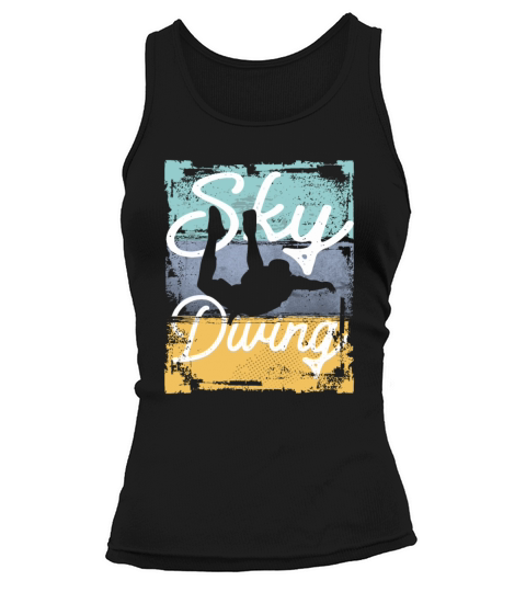 Vintage Freefall Thrill Skydiving Tank top Woman
