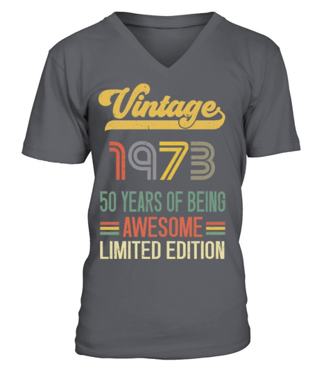 50 Year Old Gifts Vintage 1972 Limited Edition V-Neck T-shirt