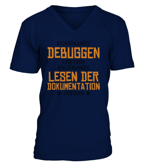 Stundenlanges Debuggen Full Stack Coder Software V-Neck T-shirt
