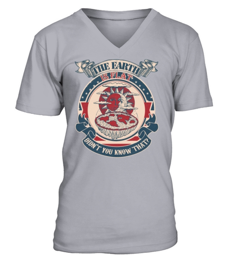 The earth is flat didnt you know that vintage V-Neck T-shirt