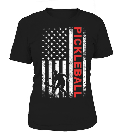 American Flag Pickleball T-Shirt Women's T-Shirt