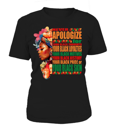 Black Color Pride Black History Month Women's T-Shirt