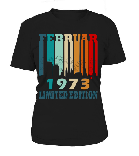 February 1973 vintage anniversary retro gift Women's T-Shirt
