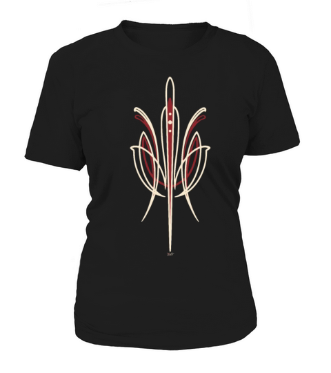 Pinstriping 50S Vintage Retro Women's T-Shirt