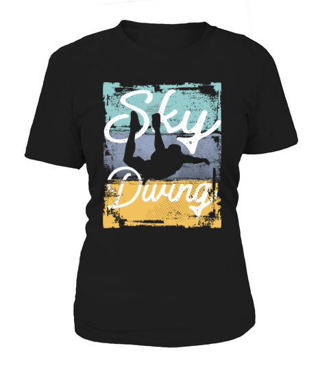 Vintage Freefall Thrill Skydiving Women's T-Shirt