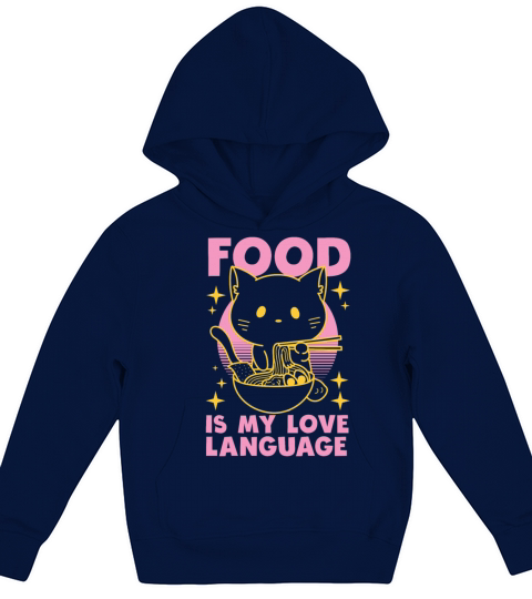 Food Is My Love Language Kids Hoodie