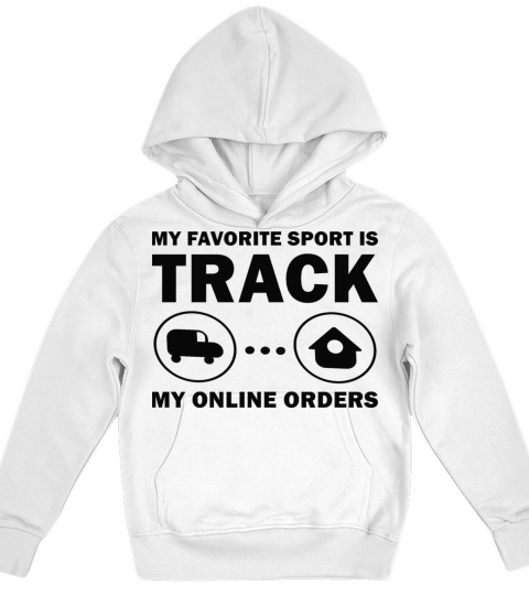 My favorite Sport Is Track My Online Orders Kids Hoodie