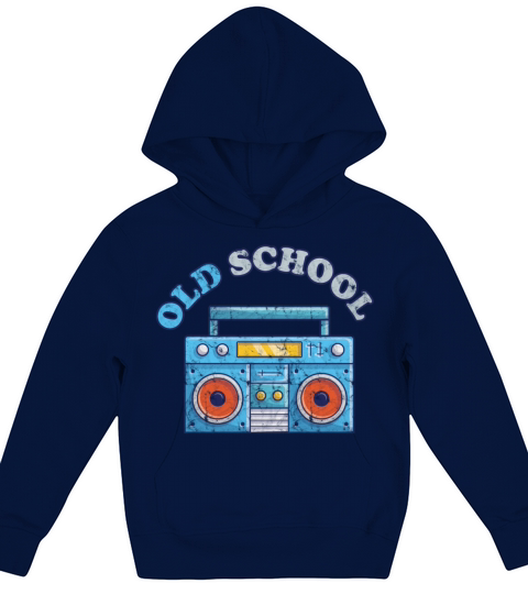 Old School Ghettoblaster Retro Kids Hoodie