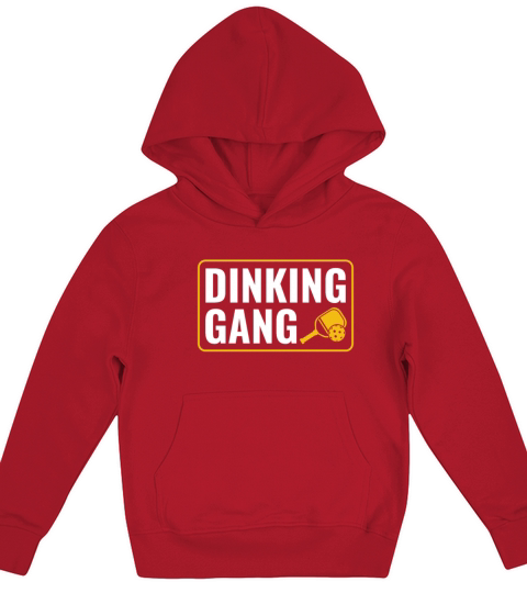 Pickleball Dinking Gang Funny Pickleball Quote Kids Hoodie