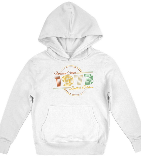 Vintage 1973 Birthday Unique Retro Birthday Kids Hoodie