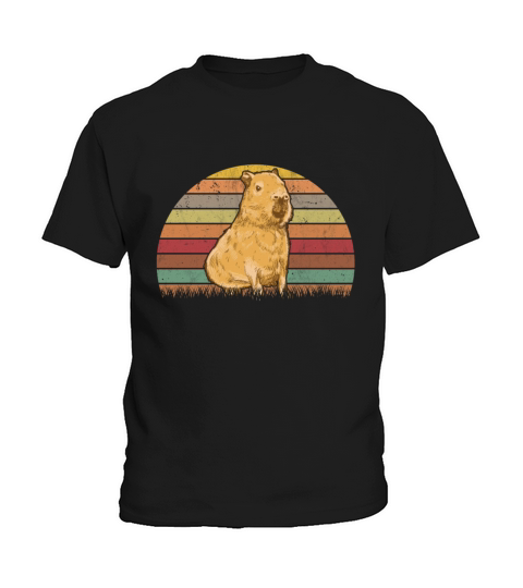 Capybara Retro Vintage Kids T-Shirt