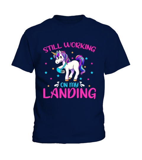 Funny Still Working On My Landing Injury Broken Le Kids T-Shirt